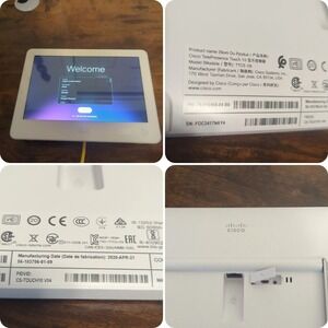 Lot of 2 Cisco TTC5-09 10.1 WXGA PoE TelePresence Touch 10 CS-TOUCH10 V01 w/ USB